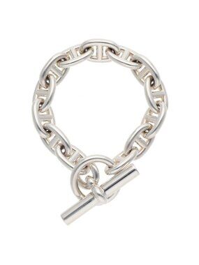 Hermes Chaine D'ancre MM Silver Bracelet